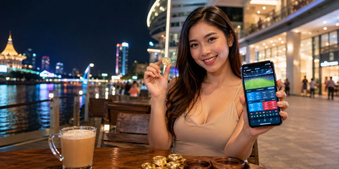 Aplikasi permainan popular ac1200 diakses dari telefon pintar di Kuching Sarawak